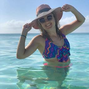 img 2 attached to Stylish And Protective Ladies' Sun Hat With Wide Brim And Cooling Mesh - Perfect For Outdoorsy Women, Travel, And Fishing - Features Ponytail Hole And Convenient Foldable Design