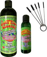 green piece cleaner: all natural 16 oz glass cleaner with free travel size, 4 oz refill, and pipe cleaner - perfect for water pipes and bubblers! logo