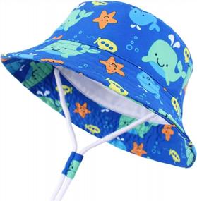 img 4 attached to Защитите ваших малышей от солнца с широкополой шляпой LANGZHEN.