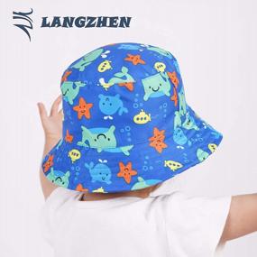 img 2 attached to Защитите ваших малышей от солнца с широкополой шляпой LANGZHEN.