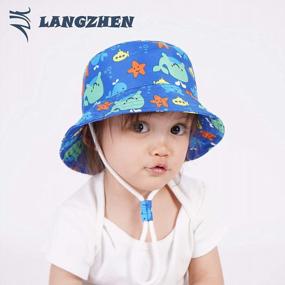 img 3 attached to Защитите ваших малышей от солнца с широкополой шляпой LANGZHEN.
