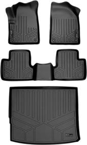 img 4 attached to SMARTLINER Custom Floor 2014 2019 Cherokee Interior Accessories ... Floor Mats & Cargo Liners