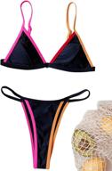 wdirara spaghetti triangle bathing swimsuit women's clothing ~ swimsuits & cover ups logo