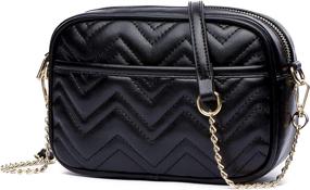 img 4 attached to Lightweight Crossbody Quilted Shoulder Handbags with Wallet - Women's Handbags and Shoulder Bags