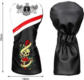 img 3 attached to Protect Your Golf Clubs In Style With LONGCHAO Ladies PU Leather Headcover Set - Numbered For Easy Identification - 4Pcs Set
