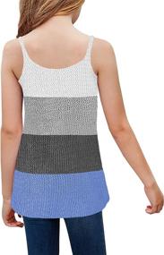 img 3 attached to 👚 Xineppu Girls' Summer Striped Sleeveless Tops, Tees & Blouses for Girls' Clothing