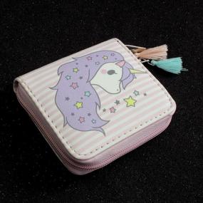 img 2 attached to Timlee Rainbow Unicorn Wallets Unicorn Women's Handbags & Wallets ~ Wallets