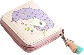 img 3 attached to Timlee Rainbow Unicorn Wallets Unicorn Women's Handbags & Wallets ~ Wallets