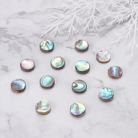 img 1 attached to 40 Packs Of Stunning Natural Abalone Shell Beads For DIY Jewelry Making With Storage Containers