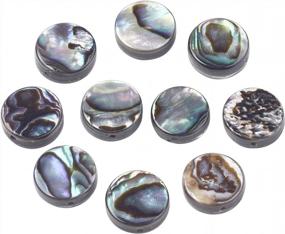 img 4 attached to 40 Packs Of Stunning Natural Abalone Shell Beads For DIY Jewelry Making With Storage Containers