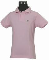 🏇 tuffrider girl's polo shirt: stylish and durable tops for young equestrian enthusiasts logo