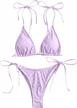 stylish & chic: zaful's ribbed polka dot tie dye bikini set for women logo