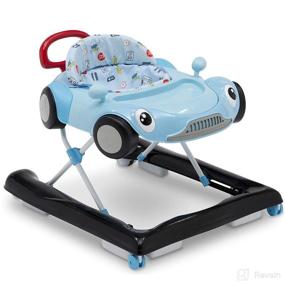 img 1 attached to Delta Children First Race 2-in-1 Walker, 🏎️ Blue: The Ultimate Baby Walker for Little Speedsters