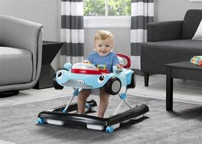img 3 attached to Delta Children First Race 2-in-1 Walker, 🏎️ Blue: The Ultimate Baby Walker for Little Speedsters