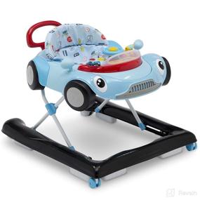 img 4 attached to Delta Children First Race 2-in-1 Walker, 🏎️ Blue: The Ultimate Baby Walker for Little Speedsters