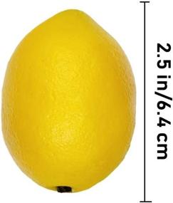 img 3 attached to Artificial Yellow Lemons - 20Pcs Faux Fruit Decorations For Lemon Wreaths, Garlands, Party, Kitchen, And Table Summer/Spring Décor, Fruit Bowls, Vases, And Photography Props