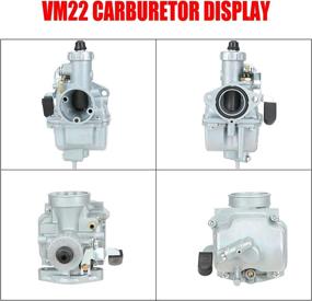 img 1 attached to Upgraded Performance Kit: GREHUA VM22 Carburetor, Intake Manifold, 38mm Air Filter & Exhaust Pipe, Suitable for Freight Predator 212cc GX200 6.5hp 196cc CT200U KT196 Baja MB200 Go Kart Engine & Mini Bike Parts (Black)