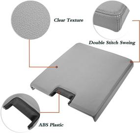 img 3 attached to 🎛️ Gray Center Console Armrest Lid with Latch for Chevy Tahoe/Avalanche (2007-2013), Silverado/GMC Yukon(XL)/Sierra 1500/2500/3500 (2008-2014) - Repair Kit, Replaces OEM 20864154