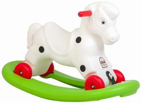 img 4 attached to Pilsan Rocking Horse Wheelchair (01000) white/green/red