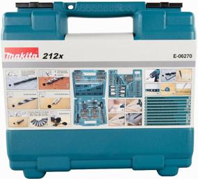 img 4 attached to Tool kit Makita E-06270, 212 pcs, blue