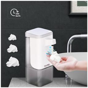 img 4 attached to DARIS Automatic Foaming Soap Dispenser Touch Soap Dispenser White