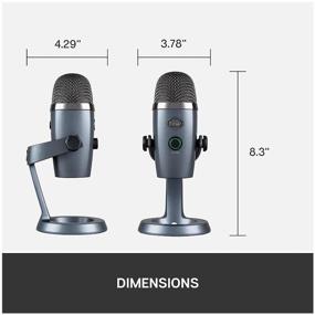 img 4 attached to Wired microphone Blue Yeti nano, connector: USB Type-C, shadow gray