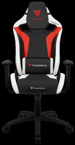 img 4 attached to Gaming chair ThunderX3 XC3, upholstery: faux leather/textile, color: Ember Red