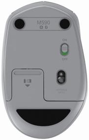 img 3 attached to 🖱️ Gray Logitech M590 Silent Wireless Mouse with Multi-Device Support