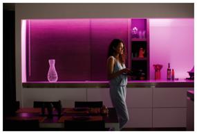 img 2 attached to Светодиодная лента Philips Hue LightStrips Plus (дополнительный модуль), 1 м, 11.5 Вт