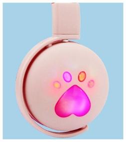 img 2 attached to Wireless headphones with light / Hello Bear BK5 / HD call / LED Light / Pink with raspberry