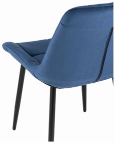 img 2 attached to 🪑 Flex STOOL GROUP Chair, metal/velor, metal, blue/black color