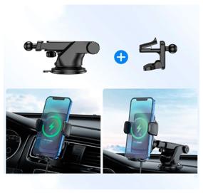 img 4 attached to Hoco S35 Smart alignment wireless charging holder/ Car charger / Car holder