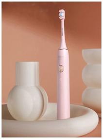 img 4 attached to Soocas X3U Electric Toothbrush Global Version, Sonic, Three Heads, 4 Cleaning Modes, Pink
