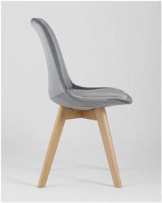 img 3 attached to Chair set STOOL GROUP Frankfurt velor, solid wood/velor, solid wood, 2 pcs., color: gray