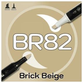 img 1 attached to 🎨 SketchMarker Marker Brush BR 82 Brick Beige: Vibrant and Versatile Coloring Tool for Artistic Creations