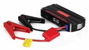 img 2 attached to Jump Starter 16800 mAh Portable Car Charger with Gadget Charging Adapters and Compressor