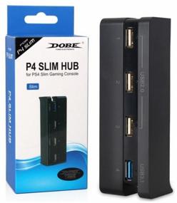 img 4 attached to Dobe USB Splitter for Sony PlayStation 4 Slim (TP4-821) black