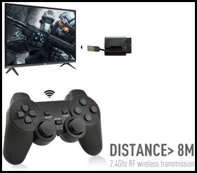 img 4 attached to Wireless Gamepad/Joystick/Controller for PS1/PS2/PS3/PC/Android/TV, black