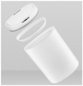 img 3 attached to 🗑️ Xiaomi Ninestars Sensor Trash Can: 10L White Bucket for Smart Waste Disposal