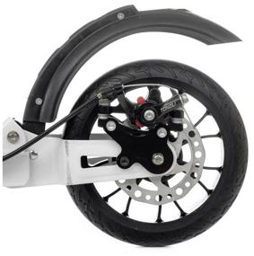 img 1 attached to City Scooter Disk Brake with Hand Disc Brake White