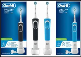 img 3 attached to 🪥 Oral-B Vitality D100.413.1 CrossAction Vibrating Toothbrush - Black, White, Blue
