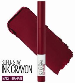 img 3 attached to 💄 Bold and Long-Lasting: Maybelline New York Super Stay Ink Crayon Lipstick Pencil in Shade 55