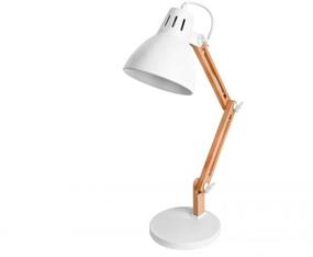 img 3 attached to Office lamp Camelion KD-355, E27, 40 W, armature color: brown, shade/shade color: white