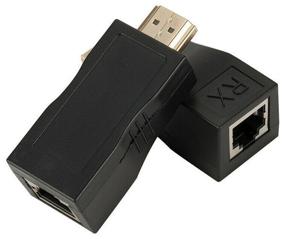 img 3 attached to HDMI extension cable over twisted pair GSMIN adapter RJ-45 CAT-5e/6 up to 30m (Black)