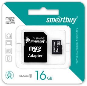 img 1 attached to Карта памяти SmartBuy microSDHC 16 ГБ Class 10, R/W 30/15 МБ/с, адаптер на SD
