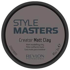 img 3 attached to Revlon Professional глина Style Masters Creator Matt Clay, сильная фиксация, 85 г