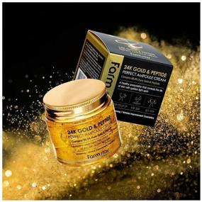 img 1 attached to Farmstay 24K Gold & Peptide Perfect Ampoule Cream ампульный крем для лица с золотом и пептидами, 80 мл
