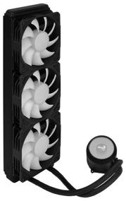 img 4 attached to Water cooling system for AeroCool Mirage L360 processor, black/ARGB