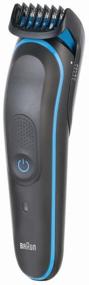img 4 attached to Braun MGK3245 Gillette Fusion5 ProGlide, black/blue haircut set