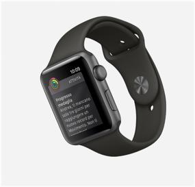 img 1 attached to Smart watch Apple Watch Series 3 38mm Aluminum Case, space gray/black